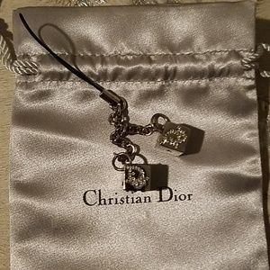 NIB DIOR Crystal Dice Charm